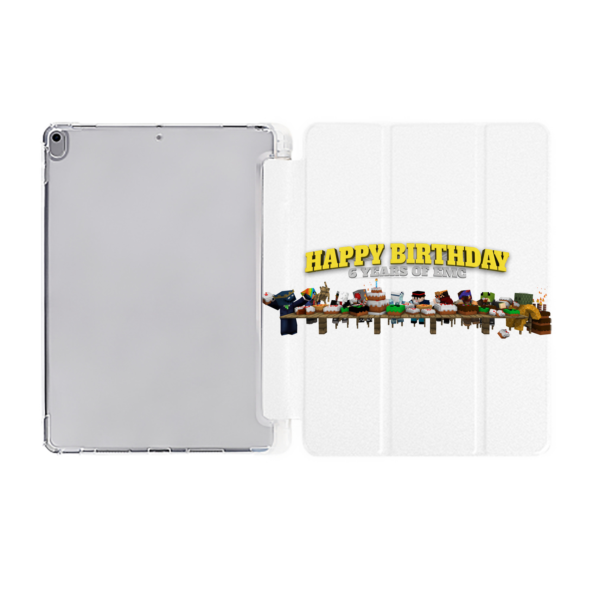 （画像用） マインクラフト ブロックの世界 Minecraft MC Block world IPad ケース ペン収納付き 三つ折りスタンド PUレザー×シリコン 対応機種9.5/10.5/10.9インチ